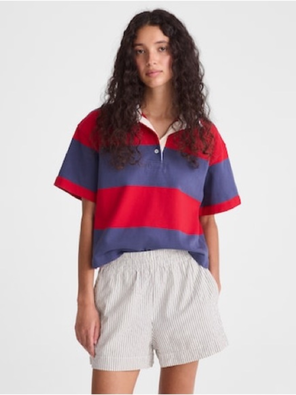 Madewell Boxy Rugby Polo